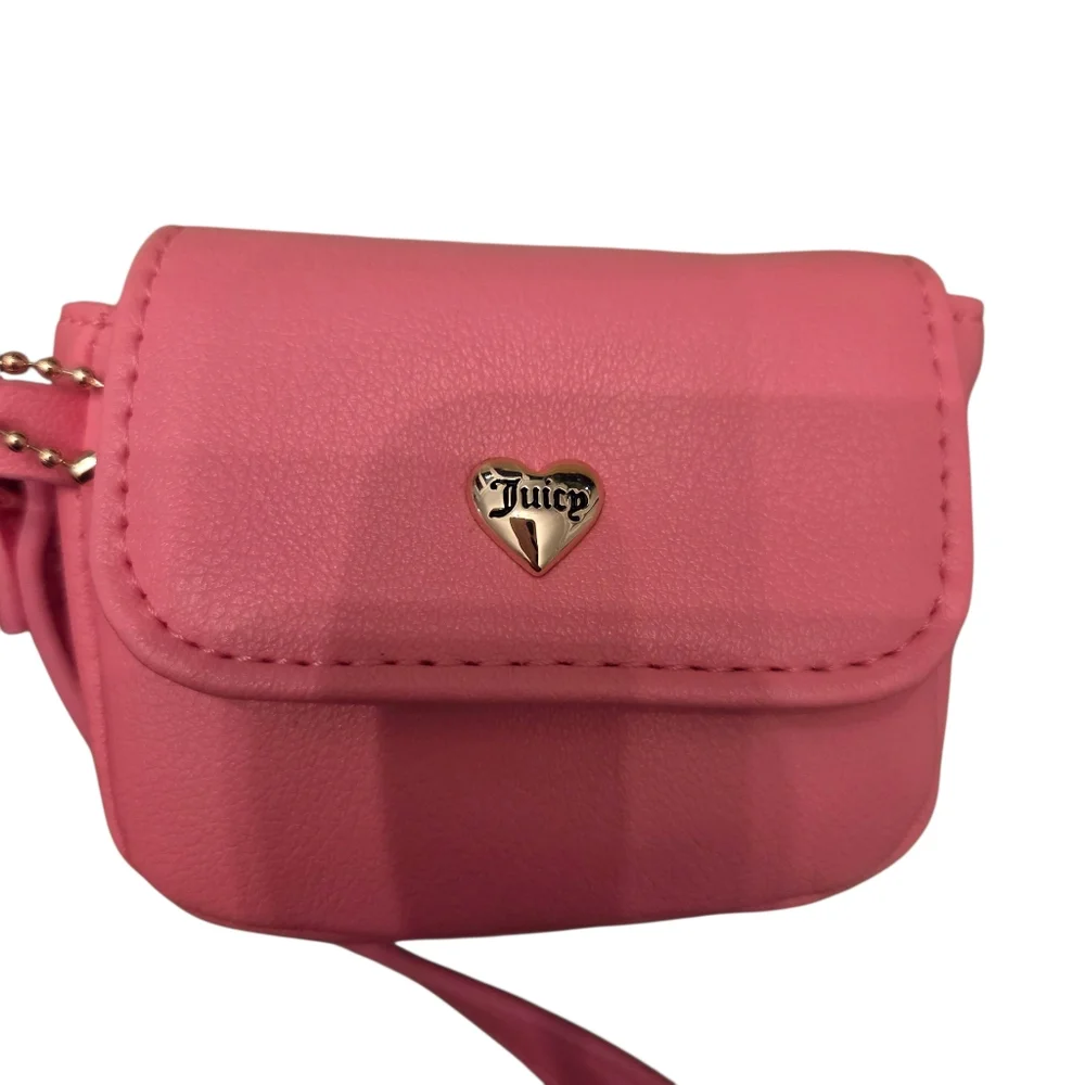 Juicy Couture Pink Lemonade Bow Mini Tote Bag NWT